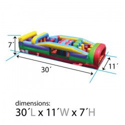 30 foot inflatable obstacle course retro 7 element dimensions 1687879033 30 Foot Obstacle Course